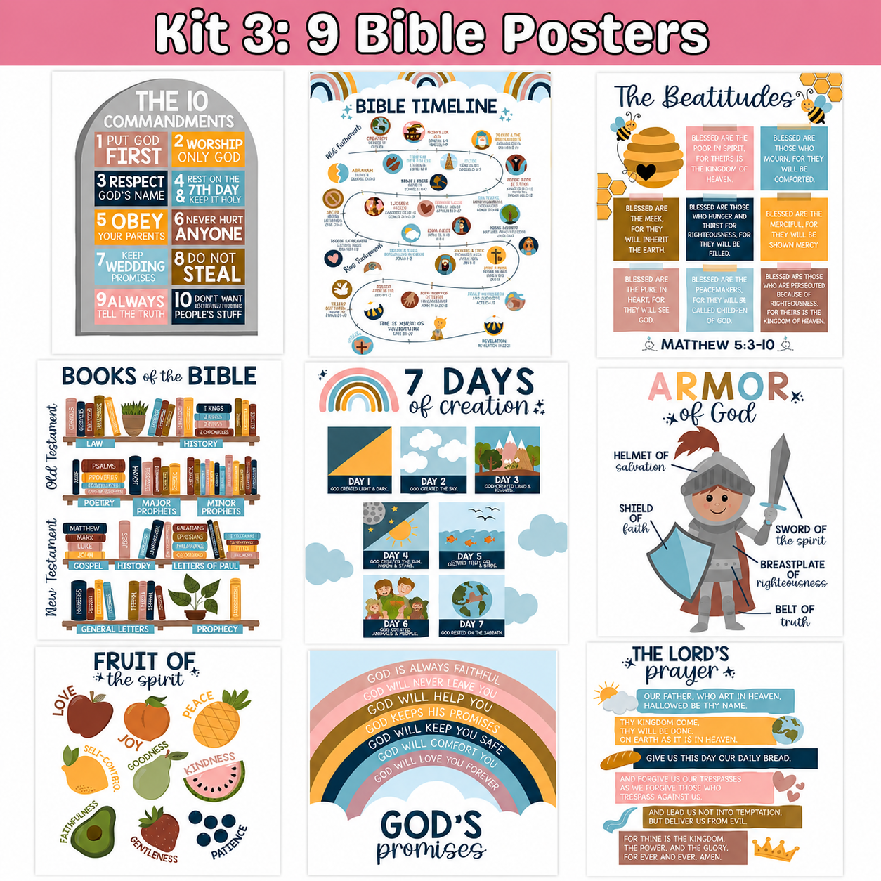 💥LIMITED TIME SALE 62% OFF💥 Educational Posters Kit📚 thumbnail 6