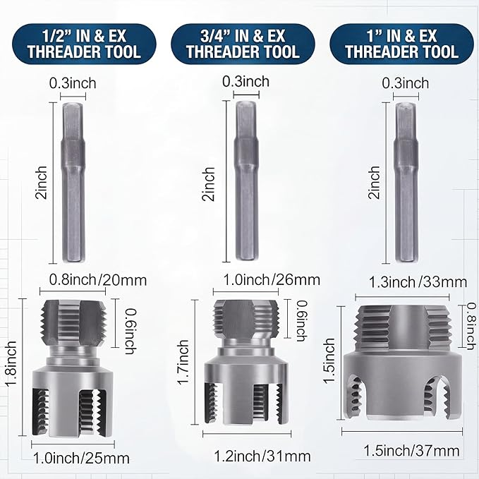 🔥Buy 2 get 1 Free 🛠️ PVC/PPR Pipe Threading Drill Kit 🛠️ thumbnail 8