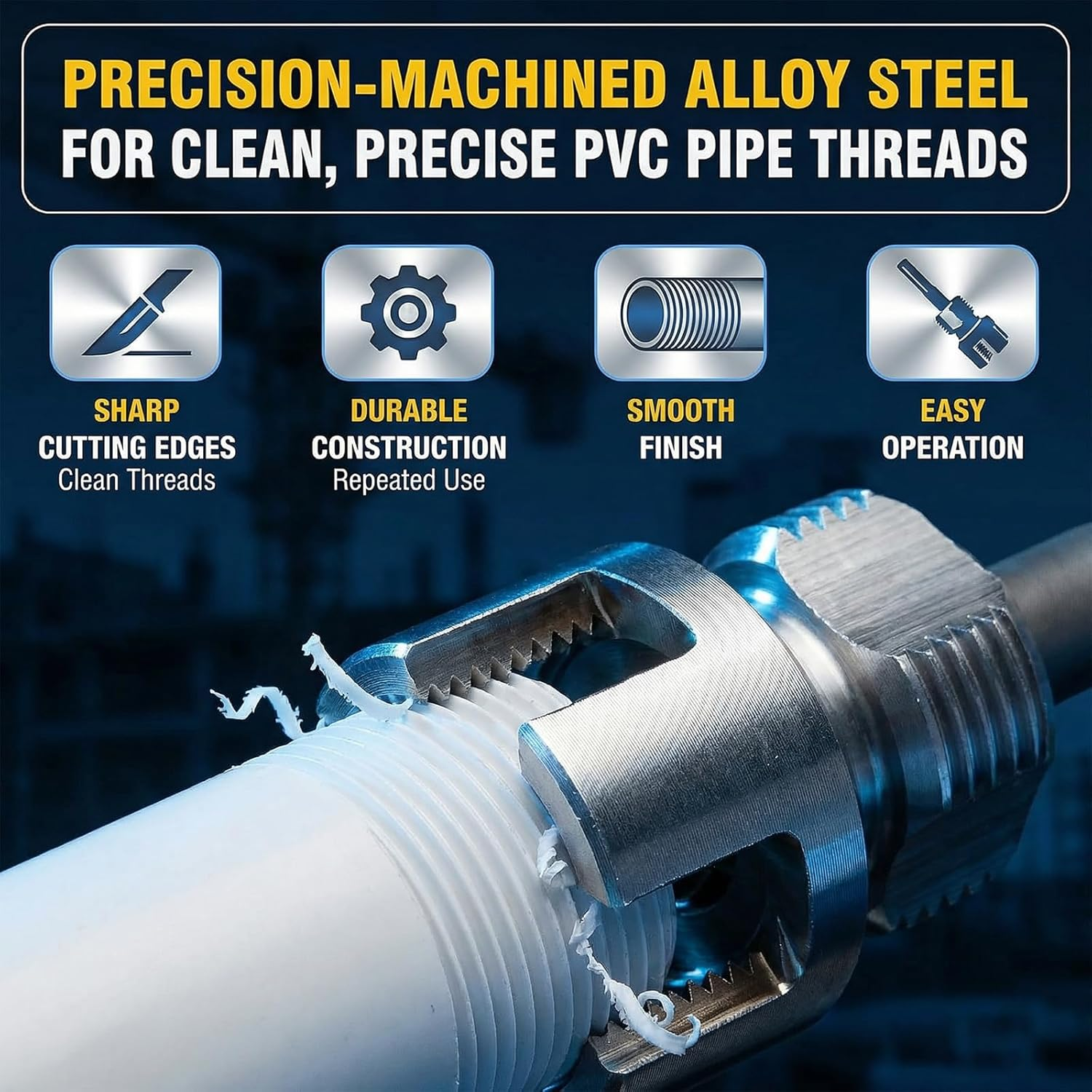 🔥Buy 2 get 1 Free 🛠️ PVC/PPR Pipe Threading Drill Kit 🛠️ thumbnail 10