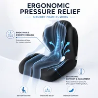 🪑 Ergonomic Memory Foam Seat Cushion — Comfort & Back Support for Office, Car & Daily Sitting thumbnail 4
