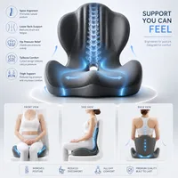 🪑 Ergonomic Memory Foam Seat Cushion — Comfort & Back Support for Office, Car & Daily Sitting thumbnail 8