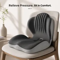🪑 Ergonomic Memory Foam Seat Cushion — Comfort & Back Support for Office, Car & Daily Sitting thumbnail 5