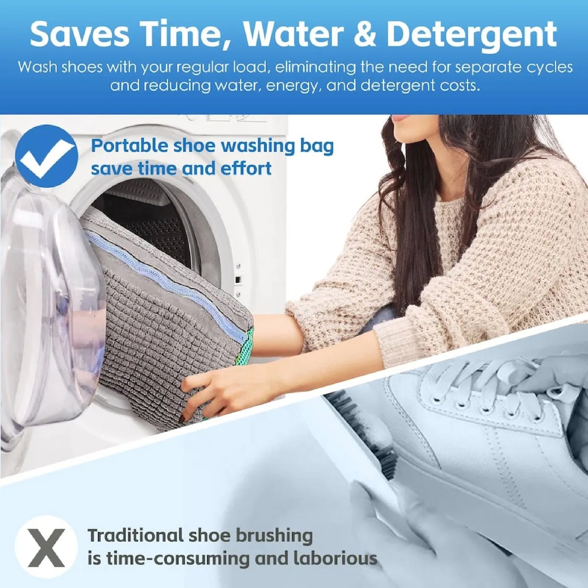 🔥Summer Sale — Save Up To 60%🔥Laundry Shoe Washing Bag thumbnail 3