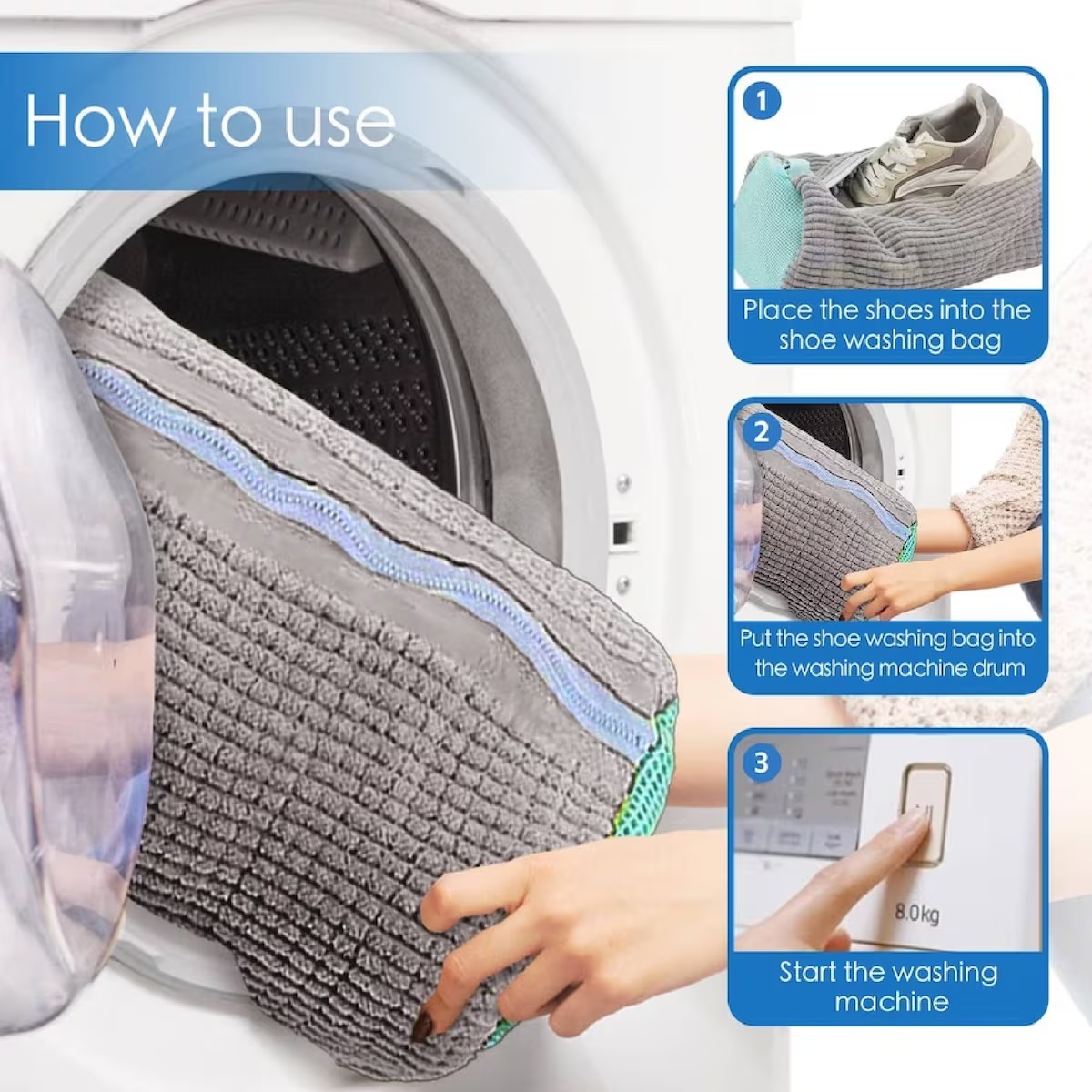 🔥Summer Sale — Save Up To 60%🔥Laundry Shoe Washing Bag thumbnail 8
