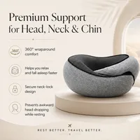 ✈️ Memory Foam Travel Neck Pillow — Soft U-Shaped Support for Flights, Car Rides & Office Naps thumbnail 8