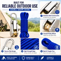 ⛺Premium Stainless Steel Rope Tightener | 💪Stronger Than Plastic Alternatives thumbnail 3