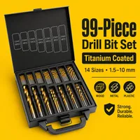 🛠️ 99-Piece Titanium Drill Bit Set – Drill Faster, Cleaner & Easier | 💥 50% OFF thumbnail 13