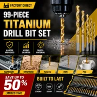 🛠️ 99-Piece Titanium Drill Bit Set – Drill Faster, Cleaner & Easier | 💥 50% OFF thumbnail 2