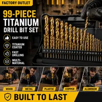 🛠️ 99-Piece Titanium Drill Bit Set – Drill Faster, Cleaner & Easier | 💥 50% OFF thumbnail 5