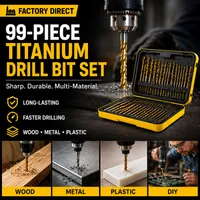 🛠️ 99-Piece Titanium Drill Bit Set – Drill Faster, Cleaner & Easier | 💥 50% OFF thumbnail 6