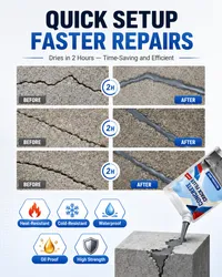 💥 Cracked Concrete? Fix It Fast — 200G/Bag | Save 50% Today! thumbnail 5