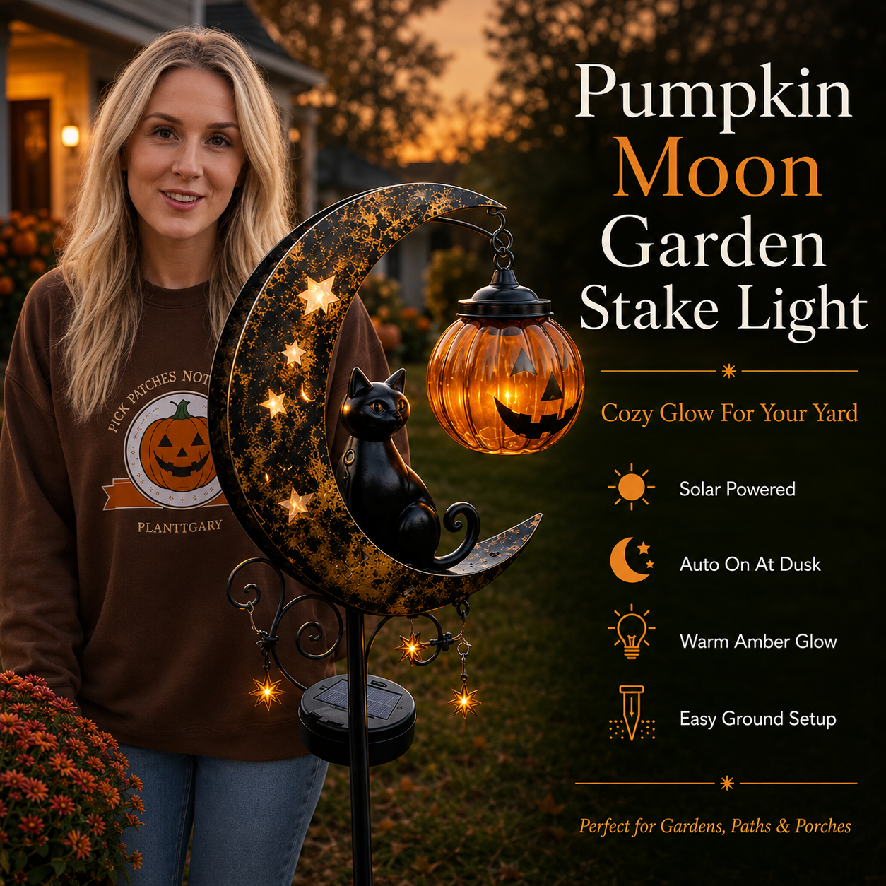 🎃 Solar Halloween Garden Stake Light – Auto Night Glow | 49% OFF thumbnail 8