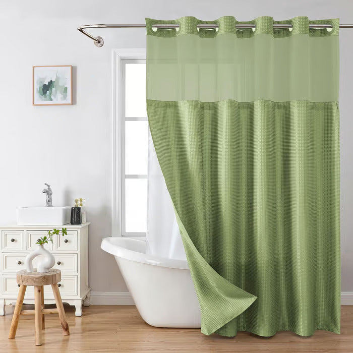 👉 Claim Your 50% Off Now🔥Upgrade Your Bathroom To A Hotel-Style Shower In Minutes🚿No-Hook Hotel Shower Curtain Set - Image 1