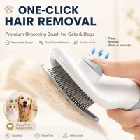 🐾 Self-Cleaning Pet Grooming Brush — Gentle Hair Removal & Dematting Comb for Dogs and Cats thumbnail 6