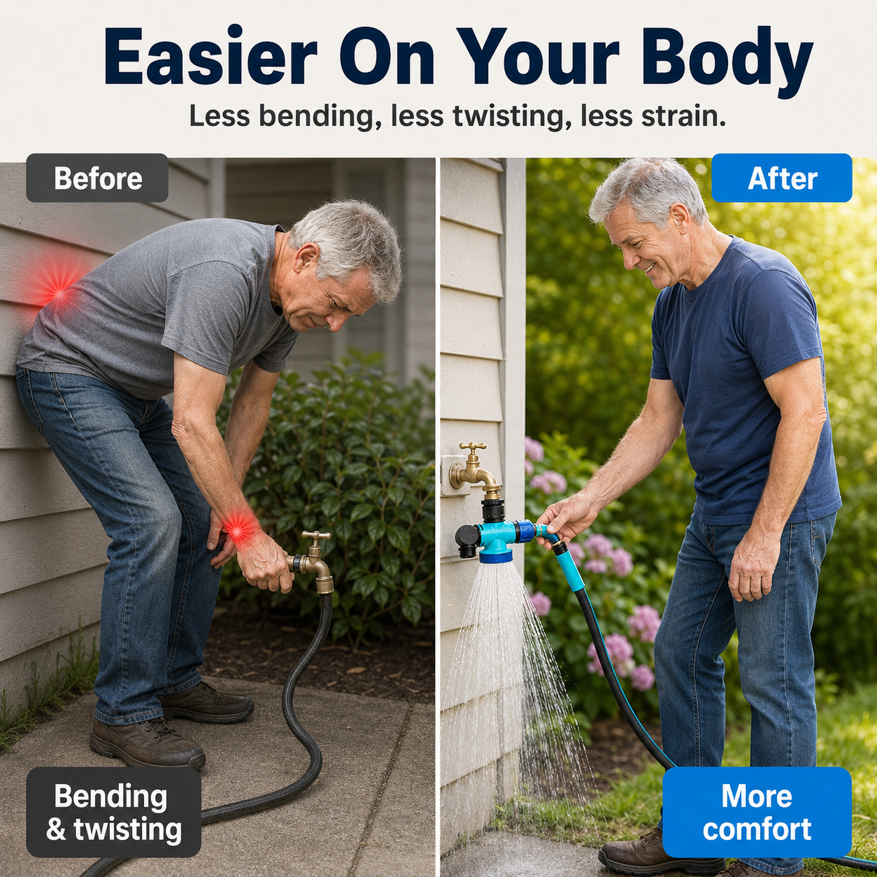 💧 3-Way 360° Outdoor Faucet Connector — 49% OFF 💥 thumbnail 2