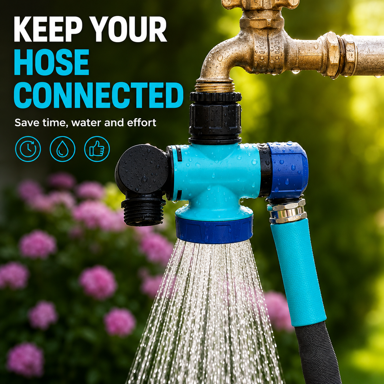 💧 3-Way 360° Outdoor Faucet Connector — 49% OFF 💥 - Image 1