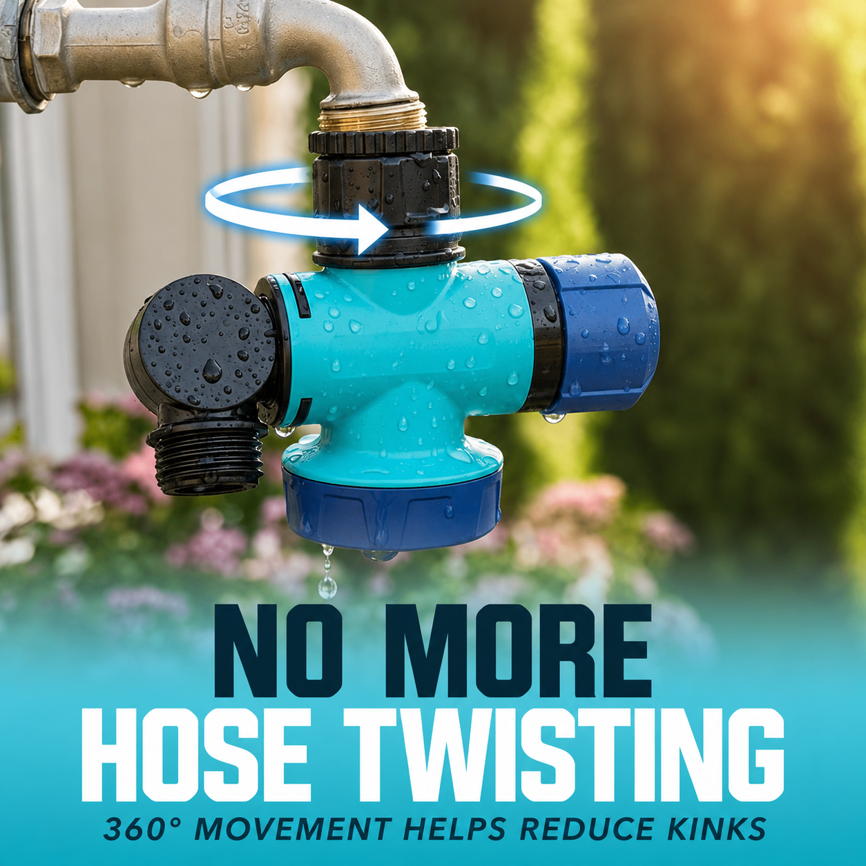 💧 3-Way 360° Outdoor Faucet Connector — 49% OFF 💥 thumbnail 5