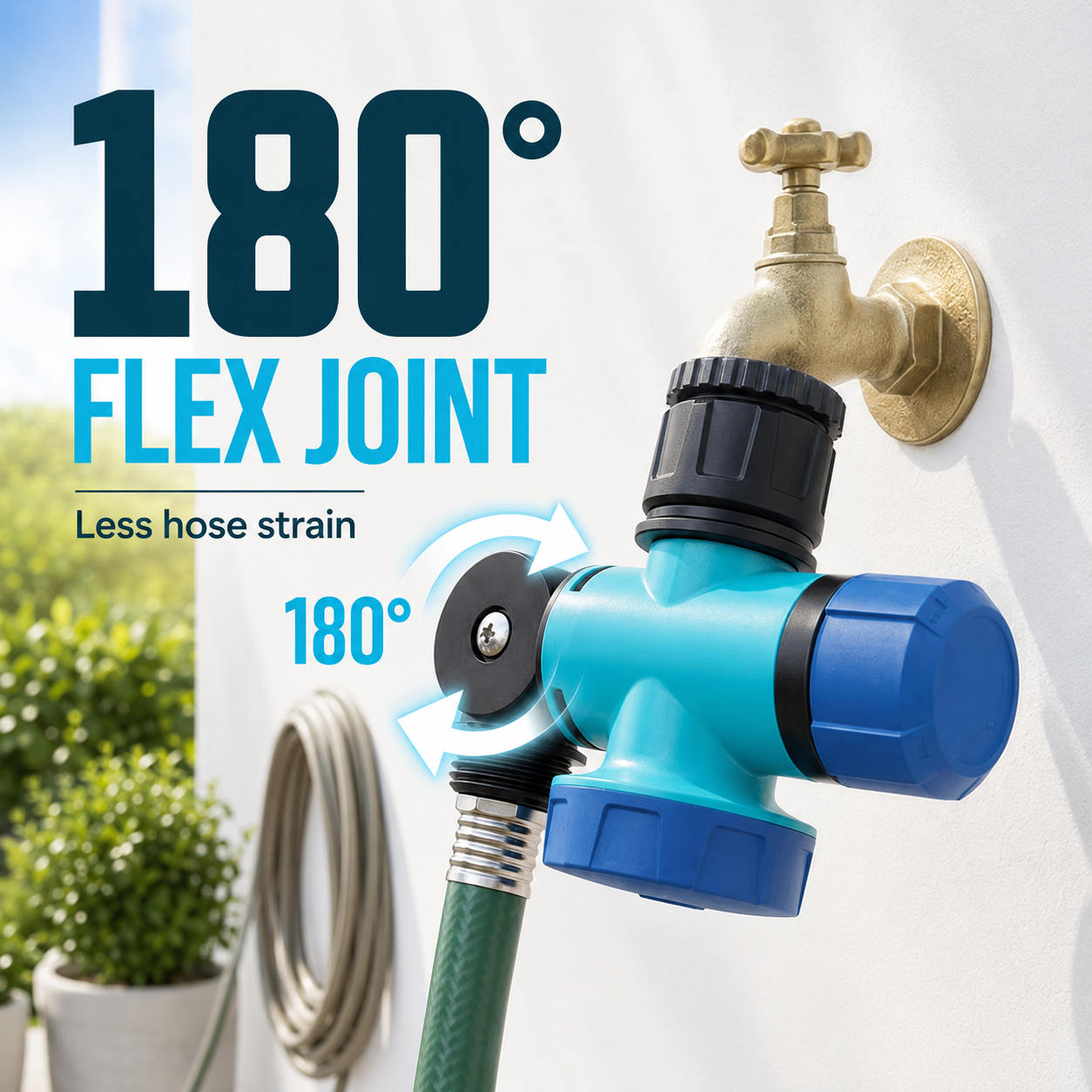 💧 3-Way 360° Outdoor Faucet Connector — 49% OFF 💥 thumbnail 4