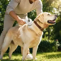 🐾 Self-Cleaning Pet Grooming Brush — Gentle Hair Removal & Dematting Comb for Dogs and Cats thumbnail 12