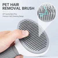 🐾 Self-Cleaning Pet Grooming Brush — Gentle Hair Removal & Dematting Comb for Dogs and Cats thumbnail 13