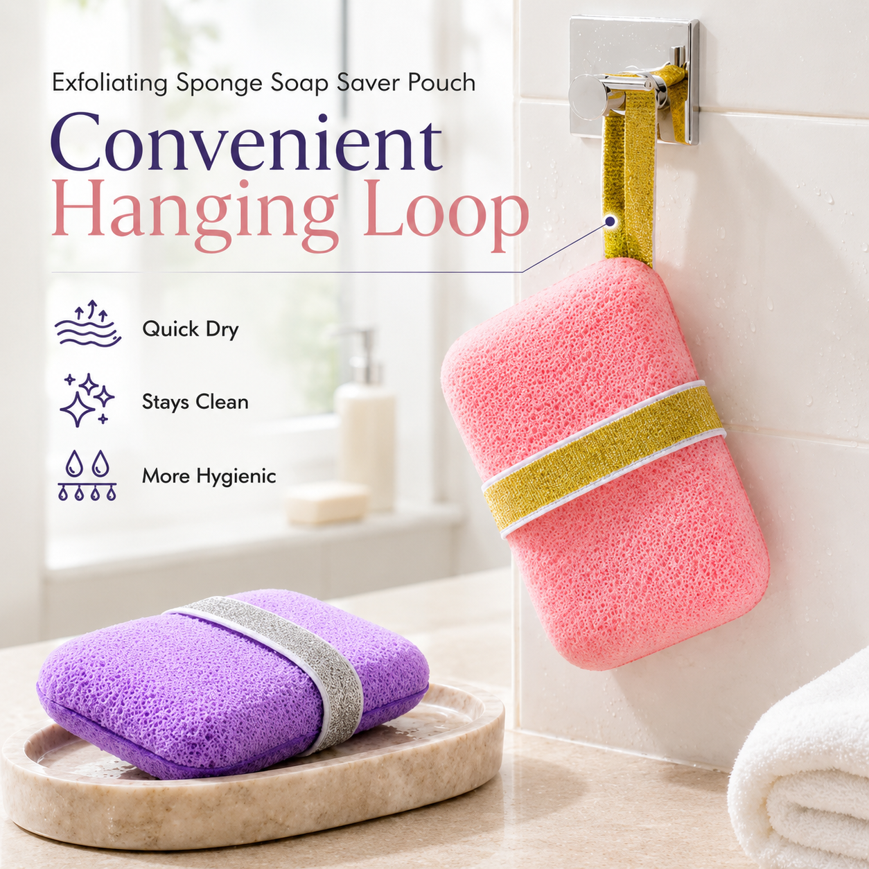 ✨ 2-in-1 Exfoliating Soap Saver Pouch – 49% OFF thumbnail 4