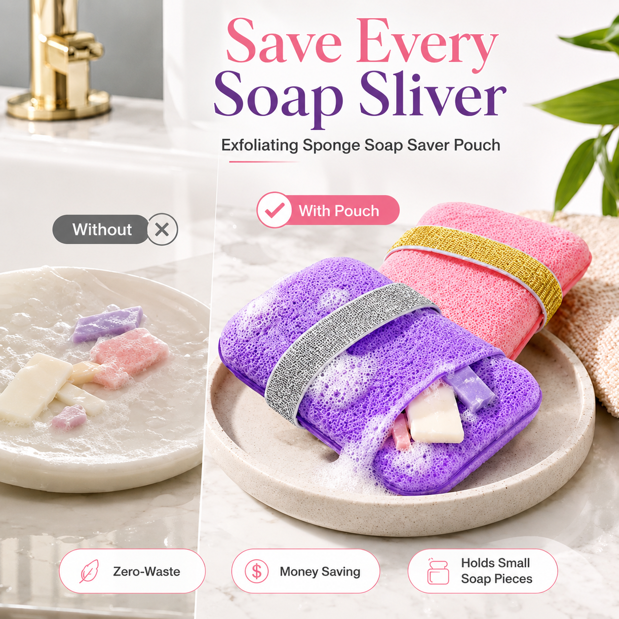 ✨ 2-in-1 Exfoliating Soap Saver Pouch – 49% OFF thumbnail 2