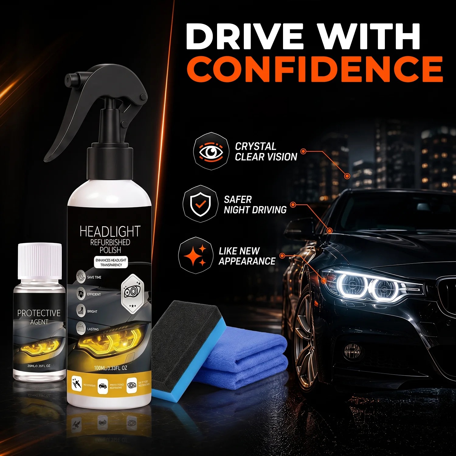 💥LAST DAY 50% OFF✨ Headlight Restore Kit thumbnail 5