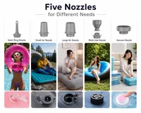 ⚡ Mini Portable Air Pump — USB Rechargeable Inflator & Deflator for Pool Floats, Air Beds & Storage Bags thumbnail 7