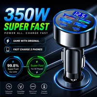 ⚡ 350W Max USB-C Car Charger — PD QC3.0 Fast Charging Adapter for iPhone, Samsung & Android thumbnail 1