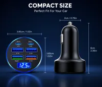 ⚡ 350W Max USB-C Car Charger — PD QC3.0 Fast Charging Adapter for iPhone, Samsung & Android thumbnail 7