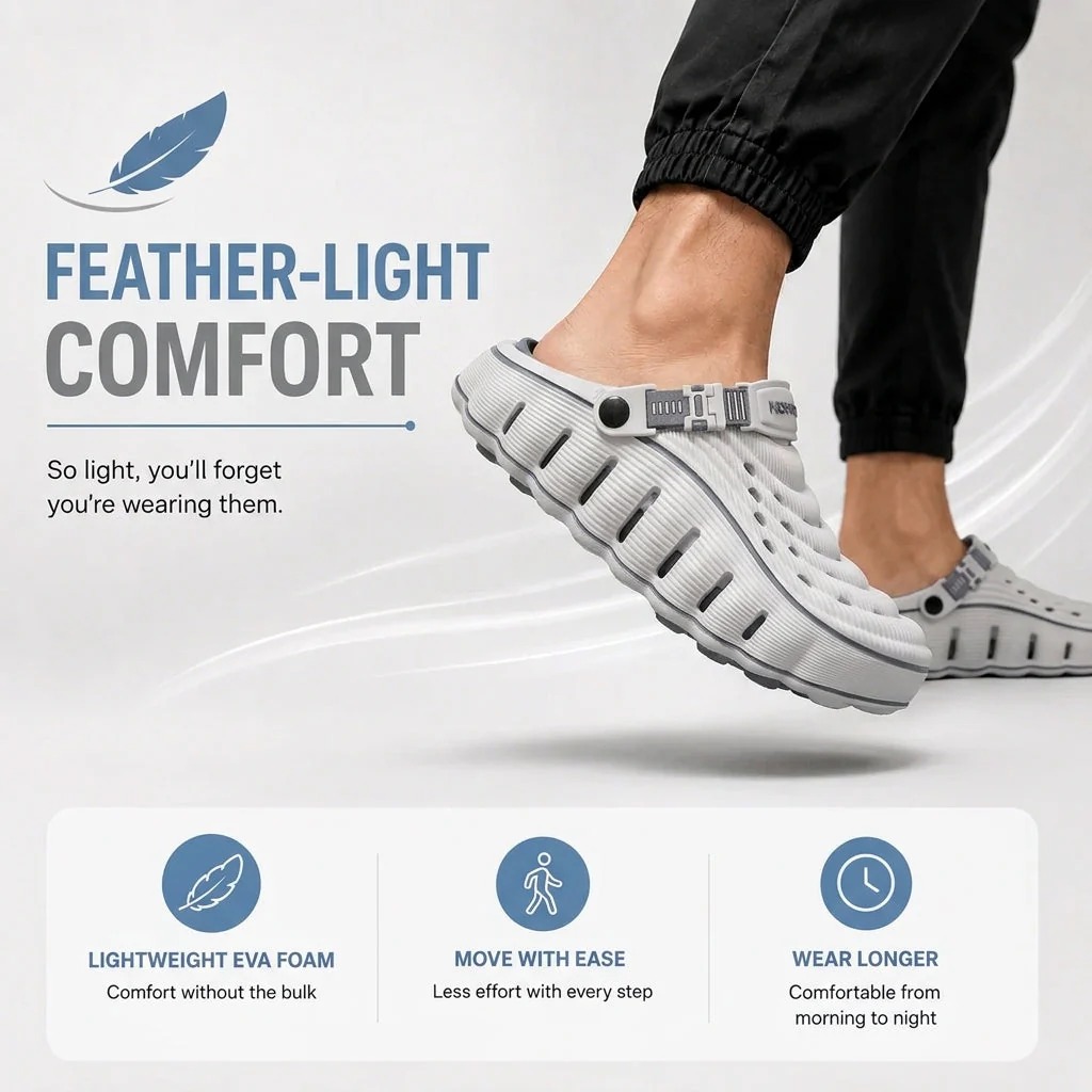 🩴BUY 2 FREE SHIPPING🔥Cloud Walk Men's Clogs thumbnail 7