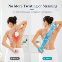 🛁Limited-Time 50% OFF 💦Silicone Bath Brush Double-Sided Exfoliating Back Scrubber thumbnail 3