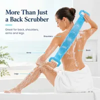 🛁Limited-Time 50% OFF 💦Silicone Bath Brush Double-Sided Exfoliating Back Scrubber thumbnail 2