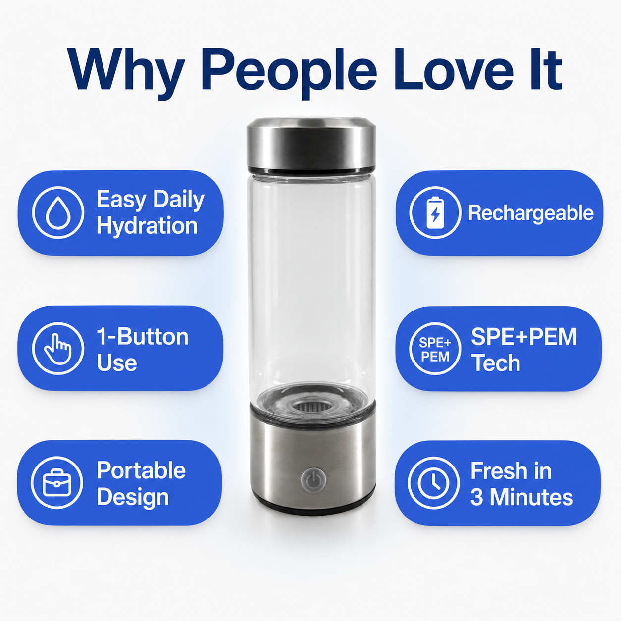 💧Portable Hydrogen-Rich Water Bottle – Fresh Water in 3 Minutes - 49% Off Today 💥 thumbnail 6