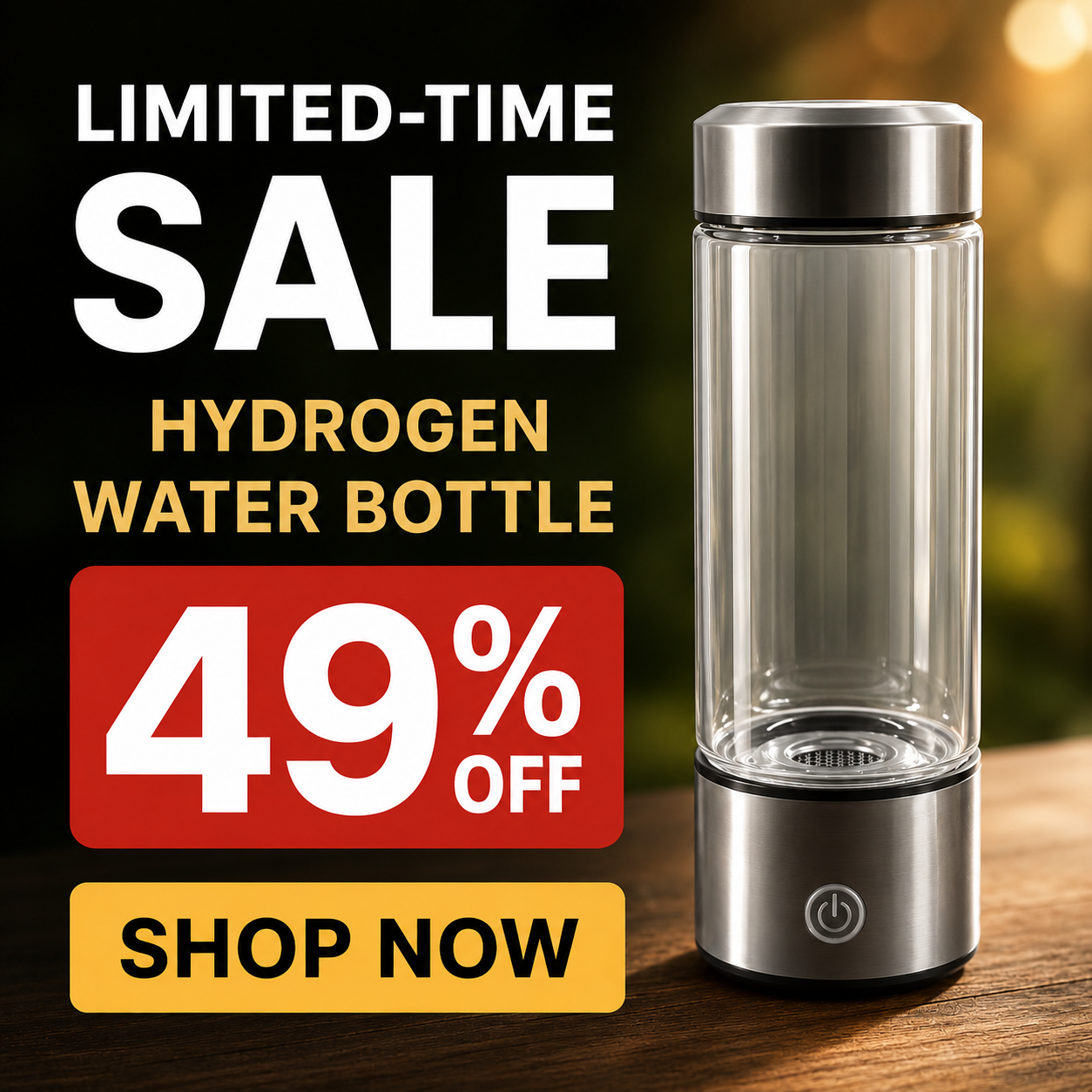 💧Portable Hydrogen-Rich Water Bottle – Fresh Water in 3 Minutes - 49% Off Today 💥 - Image 1