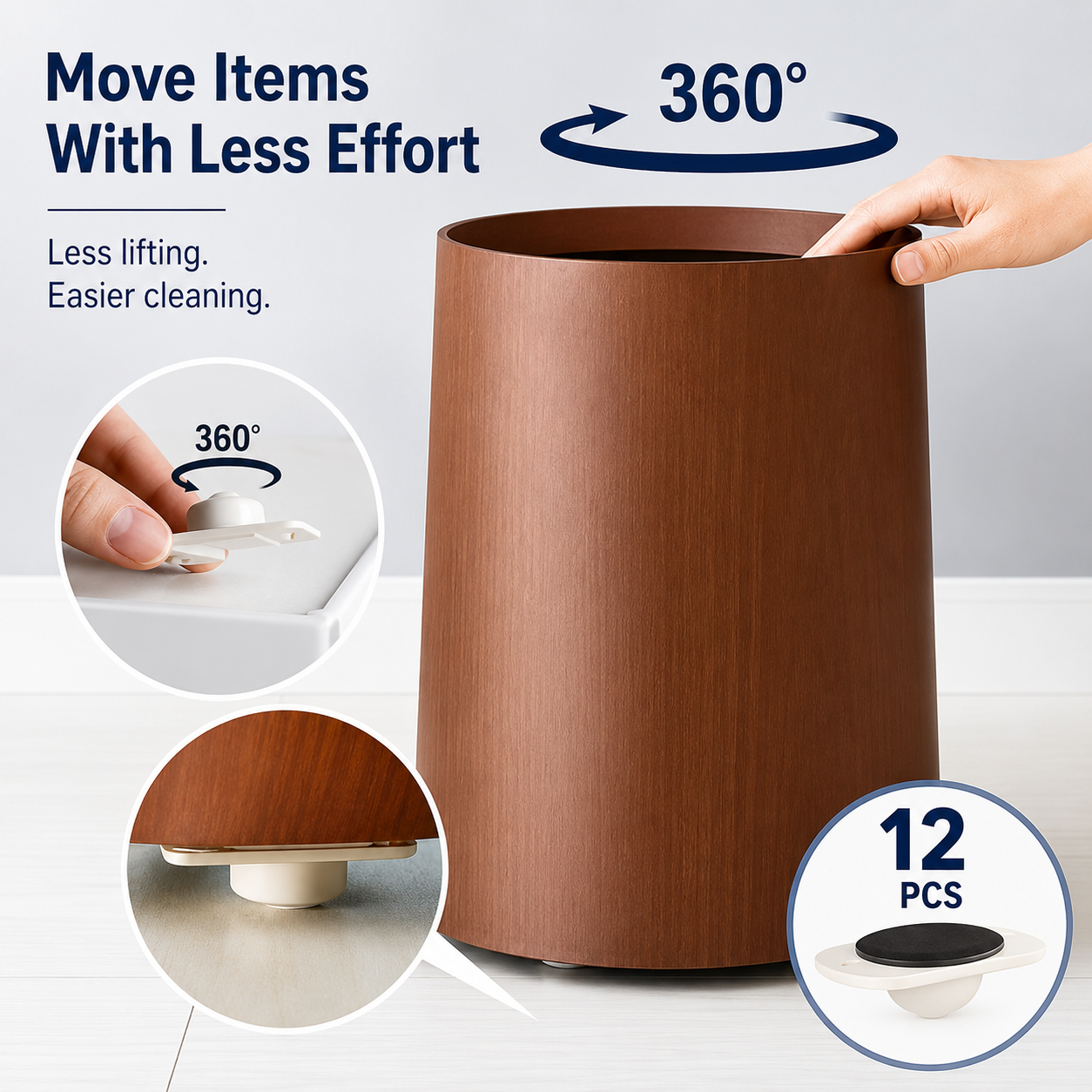 🔥 360° Stick-On Mini Wheels – Move Heavy Items With Less Effort | Up to 69% OFF💥 thumbnail 6