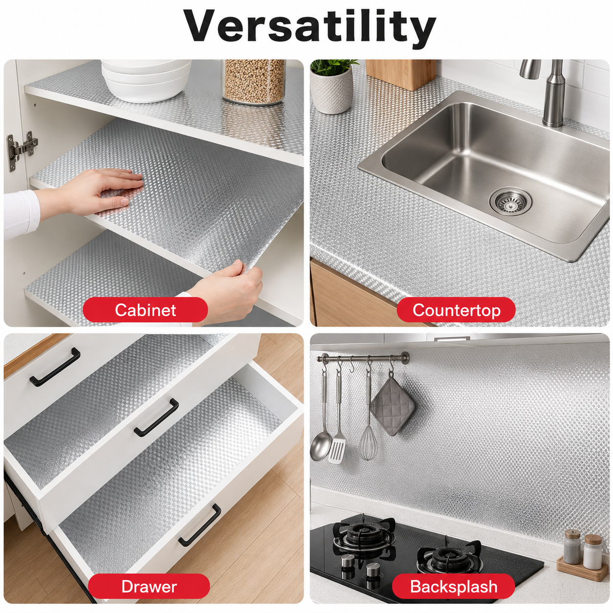 👉 Claim Your 50% Off Now🔥Upgrade Your Kitchen - Oil-Proof Aluminum Kitchen Protector 💧 thumbnail 2