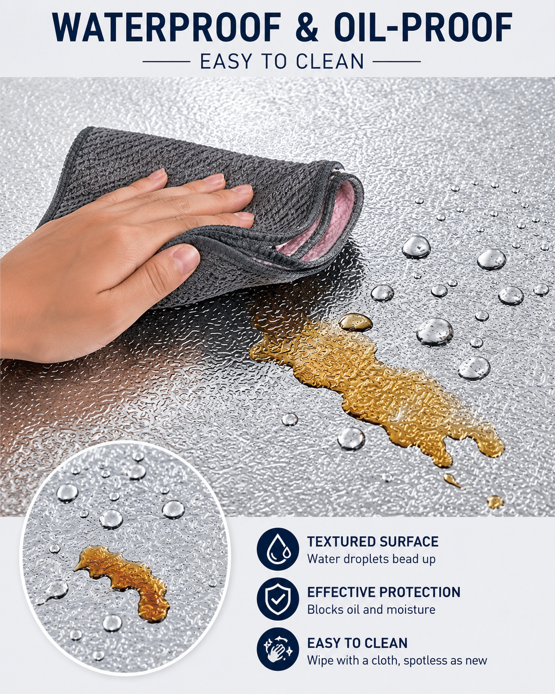 👉 Claim Your 50% Off Now🔥Upgrade Your Kitchen - Oil-Proof Aluminum Kitchen Protector 💧 thumbnail 3