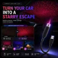 ✨ Mini LED Galaxy Star Projector — USB Car Roof Night Light for Car, Room & Ceiling Decor thumbnail 1