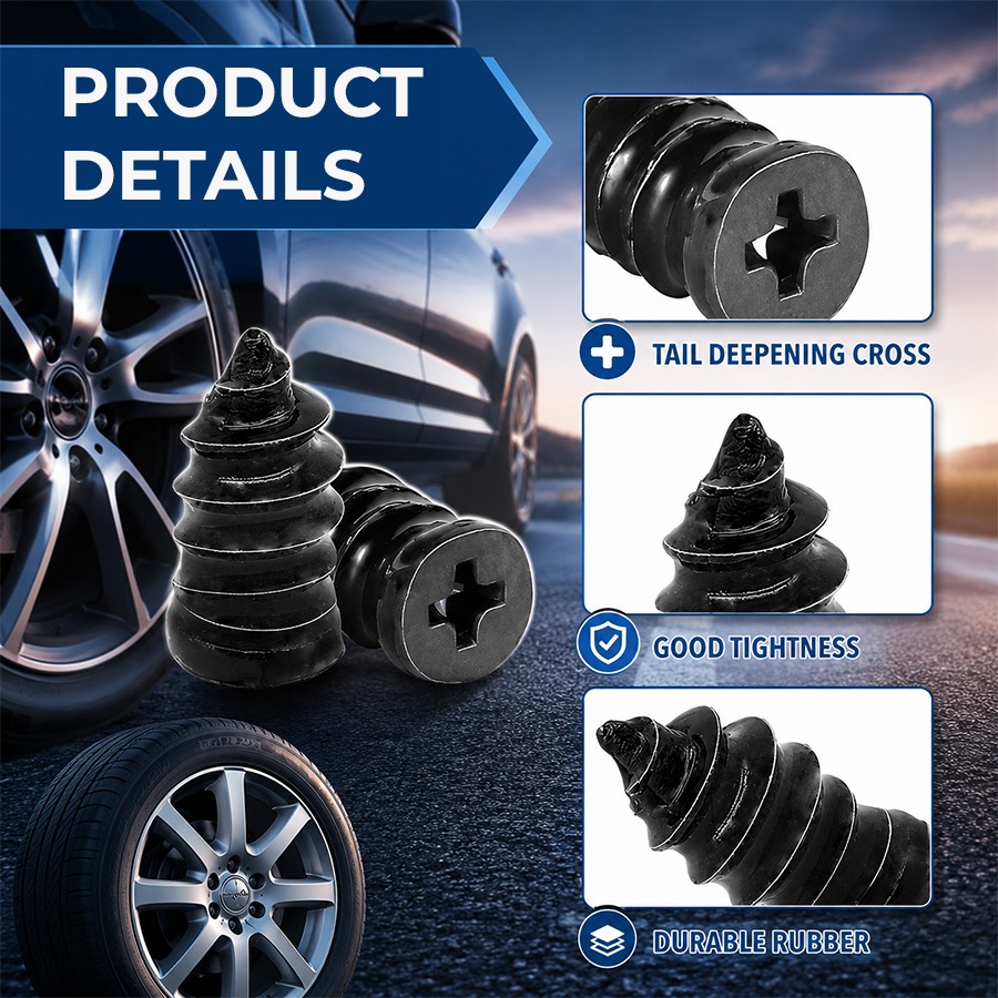 🔥 Last Day 50% OFF🔩 60PCS Self-Sealing Tire Repair Rubber Nails Kit with 2 Sizes thumbnail 4
