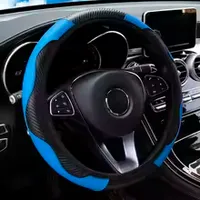 🖤 Luxury Carbon Fiber Steering Wheel Cover — Sleek PU Leather Grip for a Sporty Premium Drive thumbnail 8