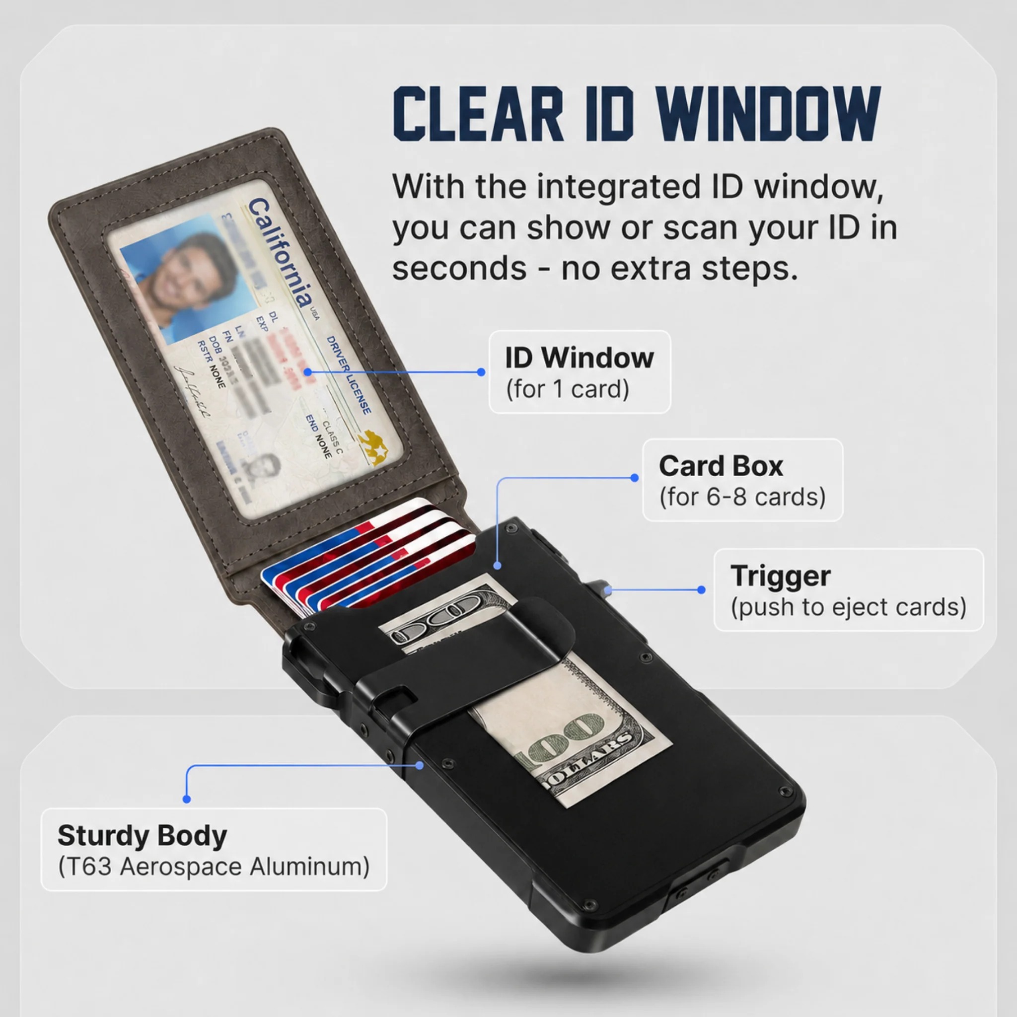 💥LAST DAY 60% OFF✨ Minimalist Wallet - Maximum Capacity. Minimal Footprint. thumbnail 15