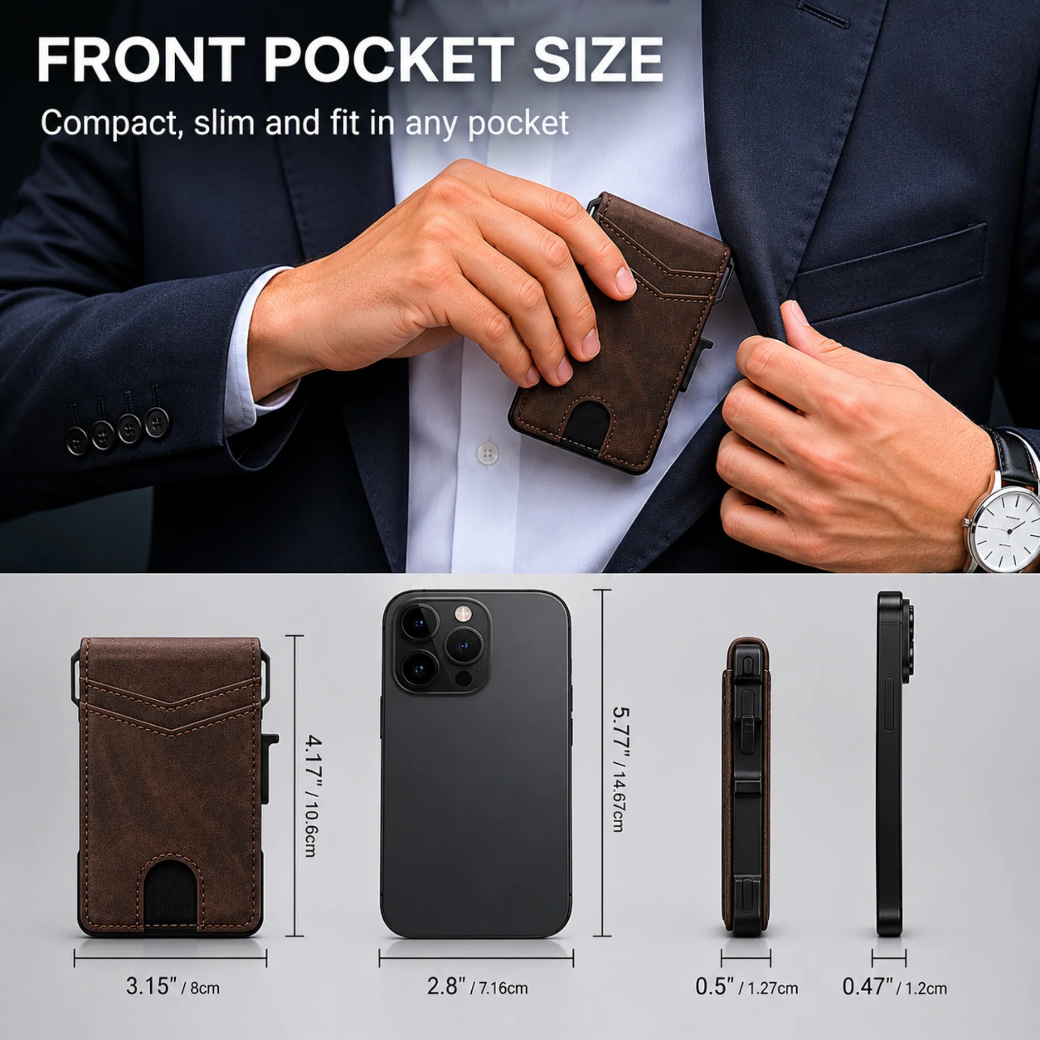 💥LAST DAY 60% OFF✨ Minimalist Wallet - Maximum Capacity. Minimal Footprint. thumbnail 18
