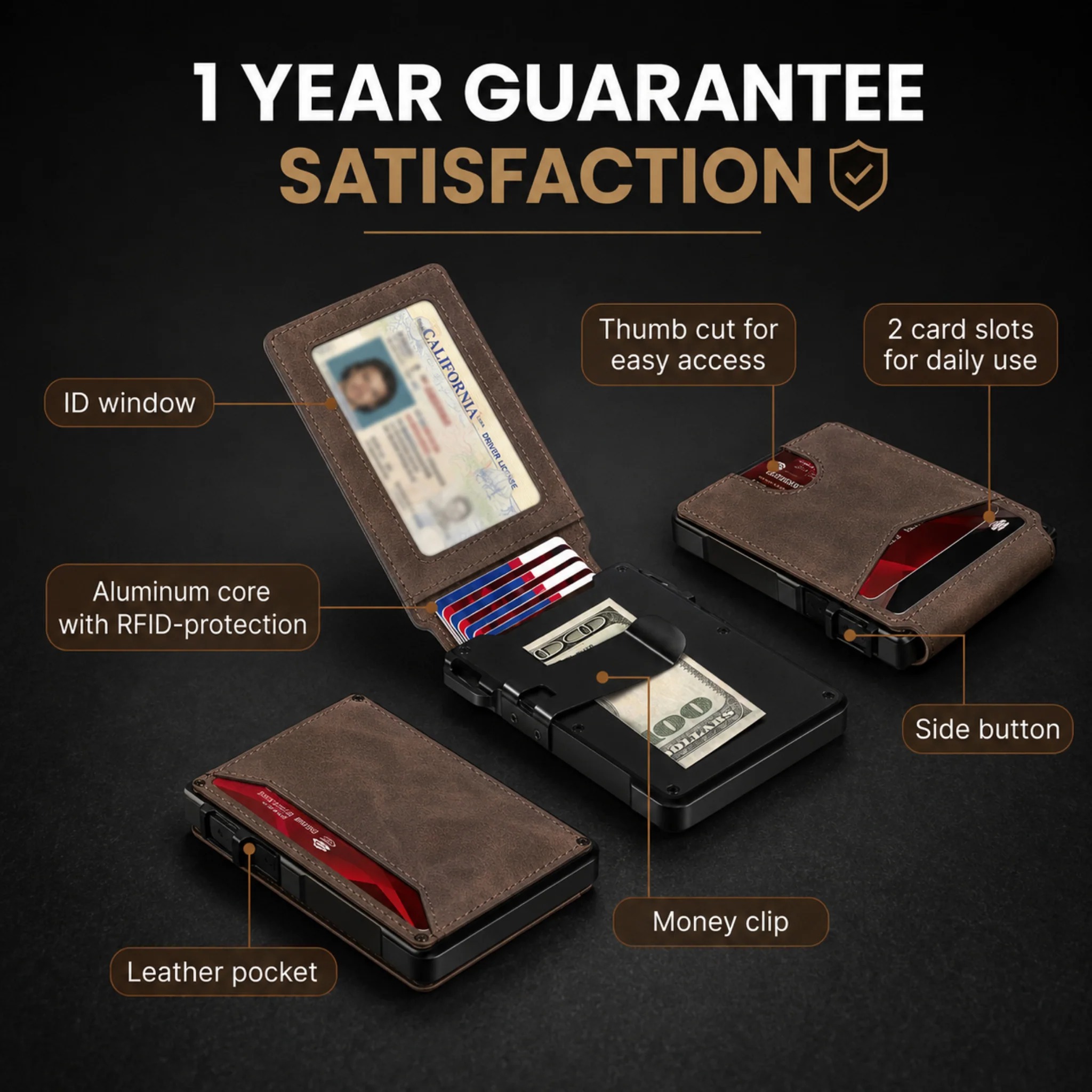 💥LAST DAY 60% OFF✨ Minimalist Wallet - Maximum Capacity. Minimal Footprint. thumbnail 19