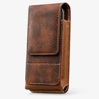 ⚡Big Discount | Waist Belt Cell Phone Pouch 📱 Multi-Pocket Leather Holster with Card Holder thumbnail 9