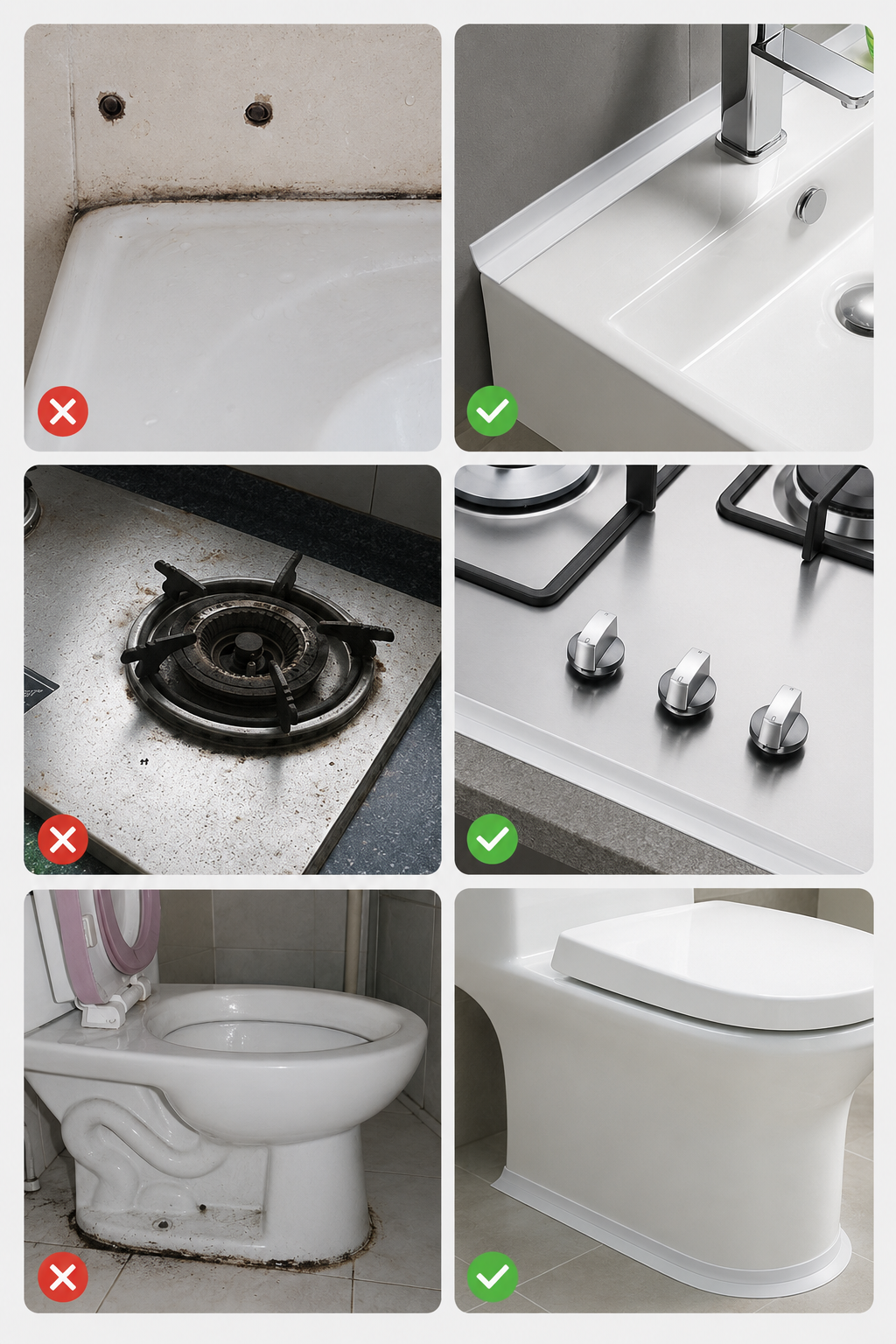 💧 Waterproof PVC Sealing Tape — Self-Adhesive Sink & Bathroom Edge Strip for Clean, Leak-Proof Corners thumbnail 11