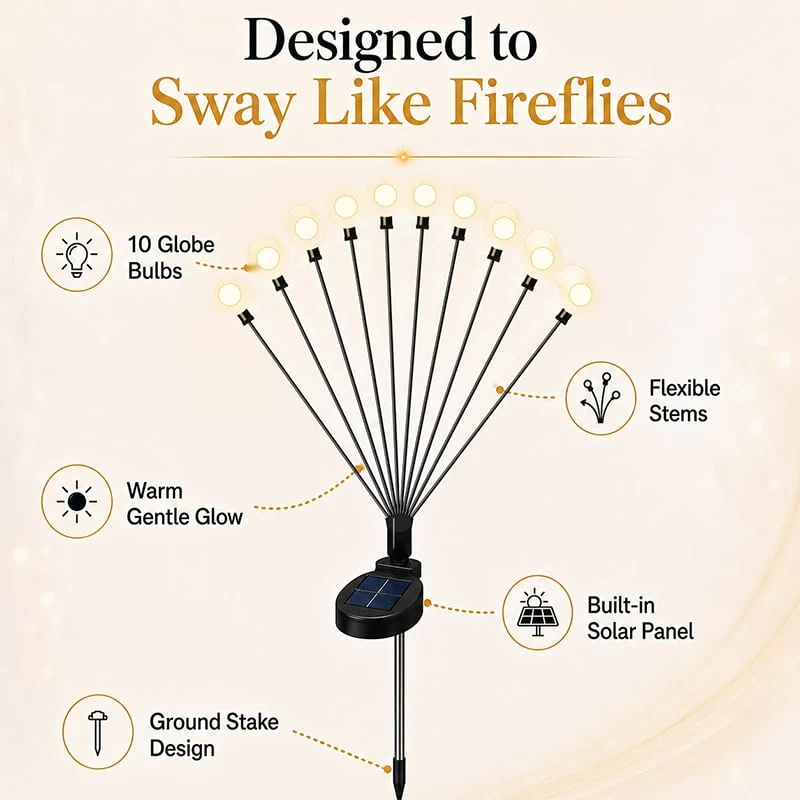 🔥 50% OFF TODAY 🔥 🌿 Solar Garden Lights: Light Up Your Garden Without Wiring ✨ thumbnail 12