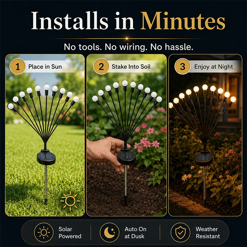 🔥 50% OFF TODAY 🔥 🌿 Solar Garden Lights: Light Up Your Garden Without Wiring ✨ thumbnail 6