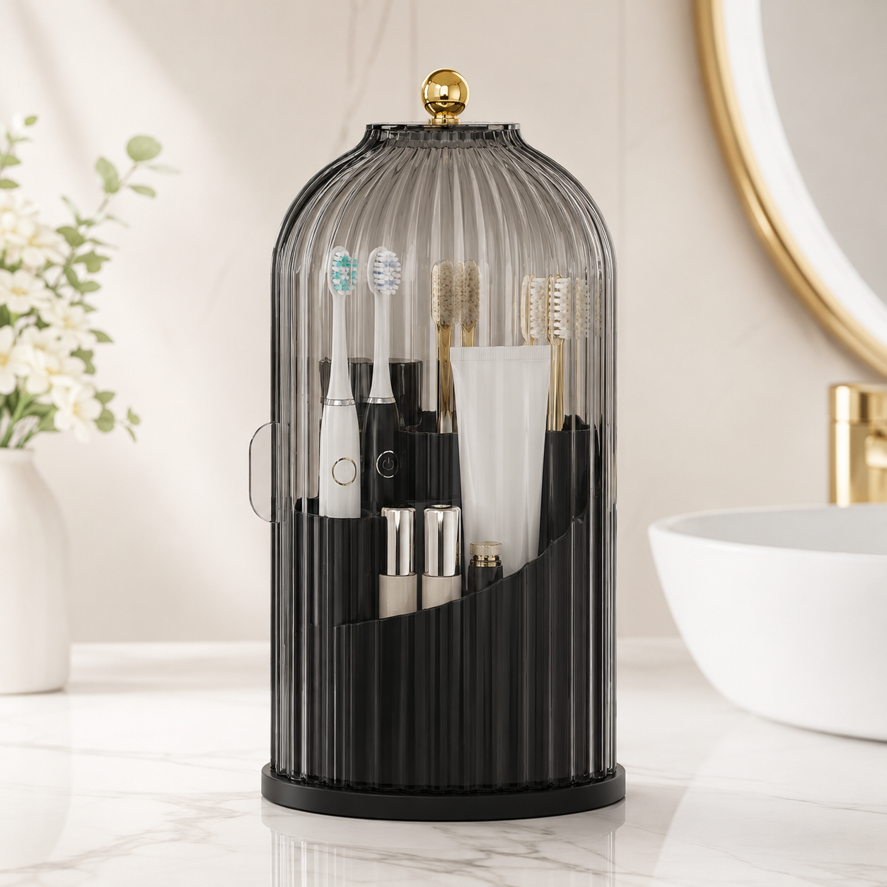 360° Dustproof Toothbrush Organizer – Keep Your Bathroom Clean & Clutter-Free | 50% OFF 🪥✨ thumbnail 9