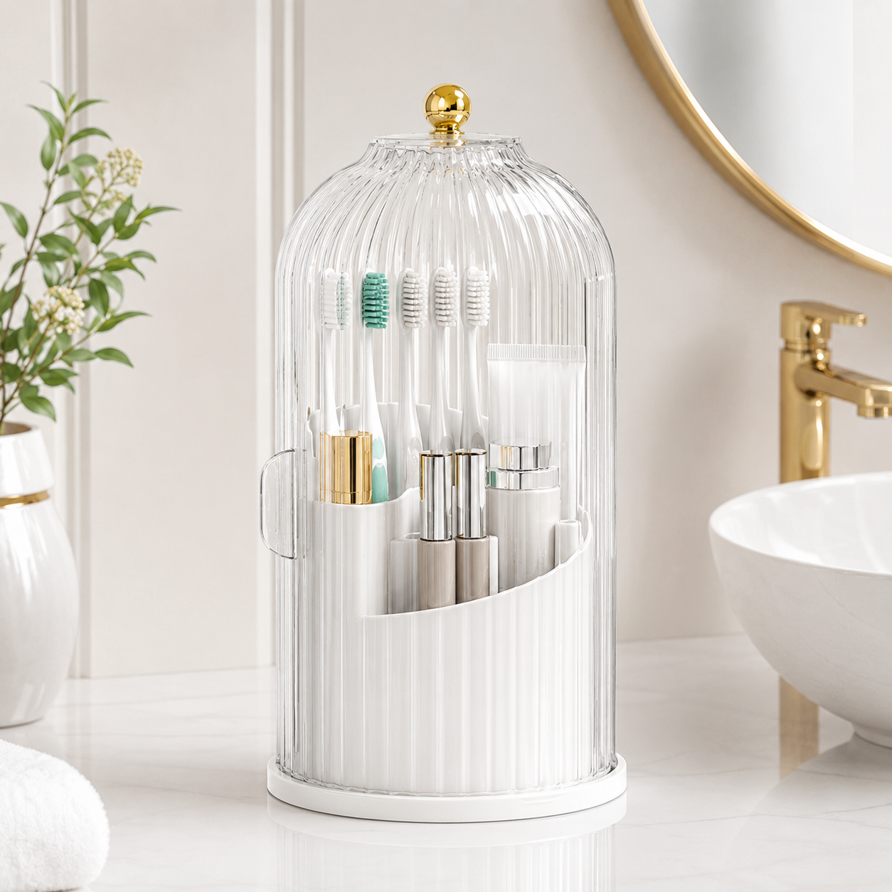 360° Dustproof Toothbrush Organizer – Keep Your Bathroom Clean & Clutter-Free | 50% OFF 🪥✨ thumbnail 8